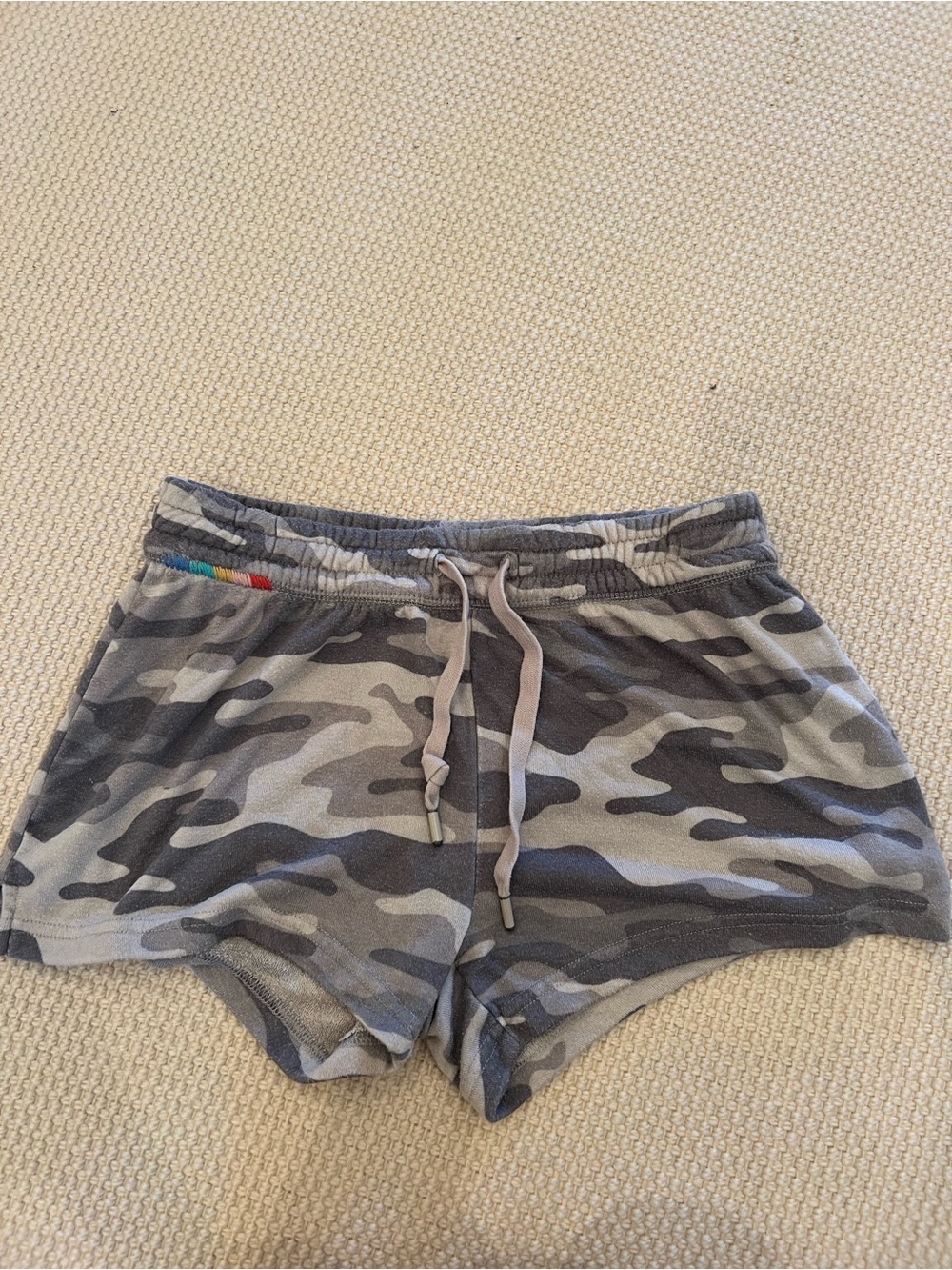 P.J. Salvage Gray Camouflage Lounge Shorts